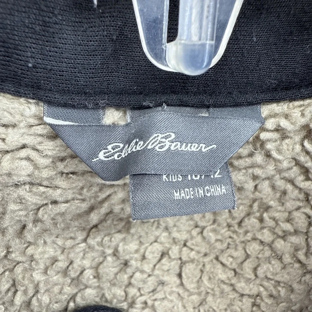 Eddie Bauer‎ BOYS FAUX SHEARLING-LINED SHIRT JACKET Size 10-12